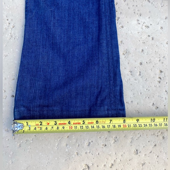 Hudson dark wash jeans size 24 bootcut low rise 2 button with zipper on front - Picture 14 of 16